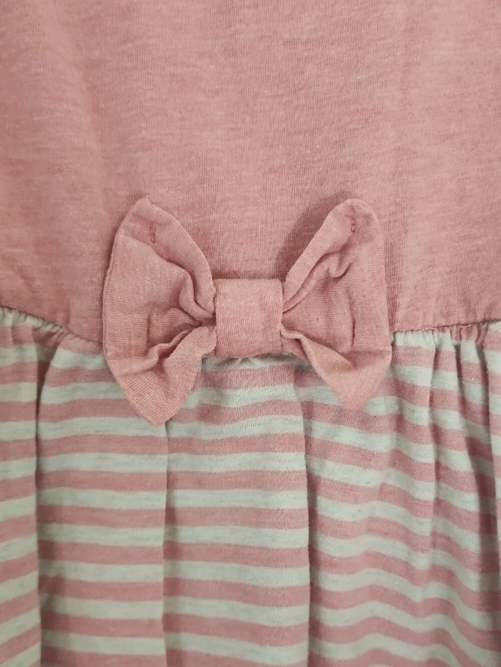 Girls' Disney Pink Snow White Striped Handkerchief Hem Dress